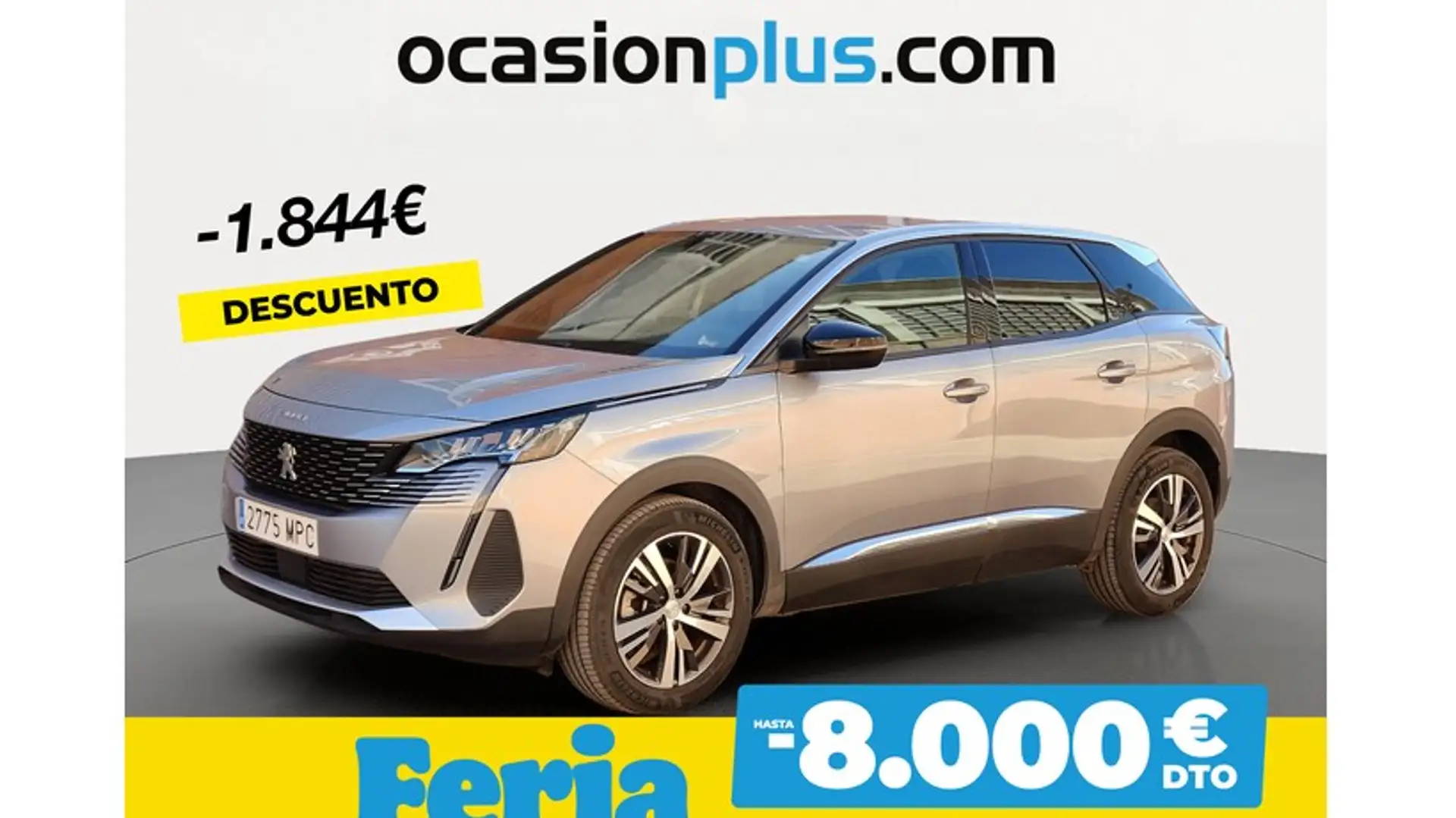 Peugeot 3008 1.2 PureTech S&S Allure 130 Argent - 1