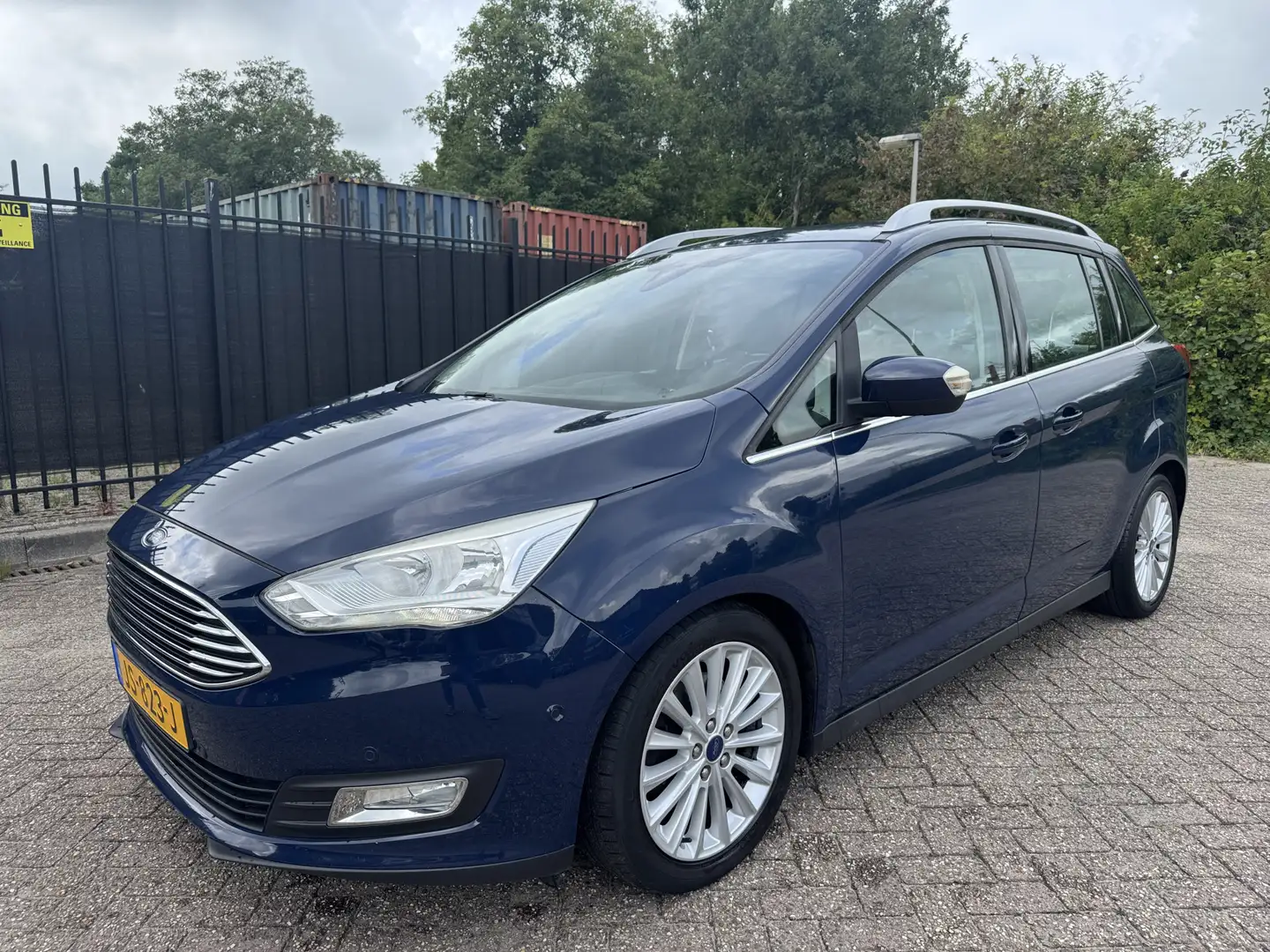 Ford Grand C-Max 1.0 Titanium 7p. Navi/Clima/Stoelverw/Cruise Blauw - 1