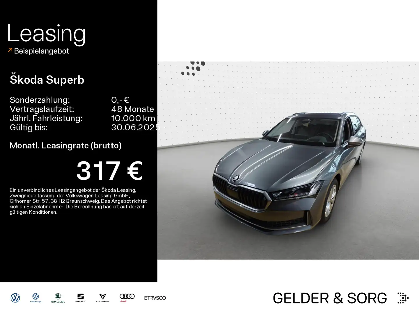 Skoda Superb Combi Selection 1.5 TSI HuD*AHK*Massage Grigio - 1