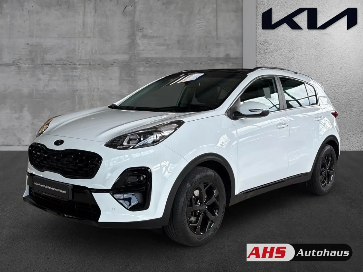 Kia Sportage Black Edition 4WD 1.6 T-GDI DCT AHK LED Navi 4x SH Blanc - 1