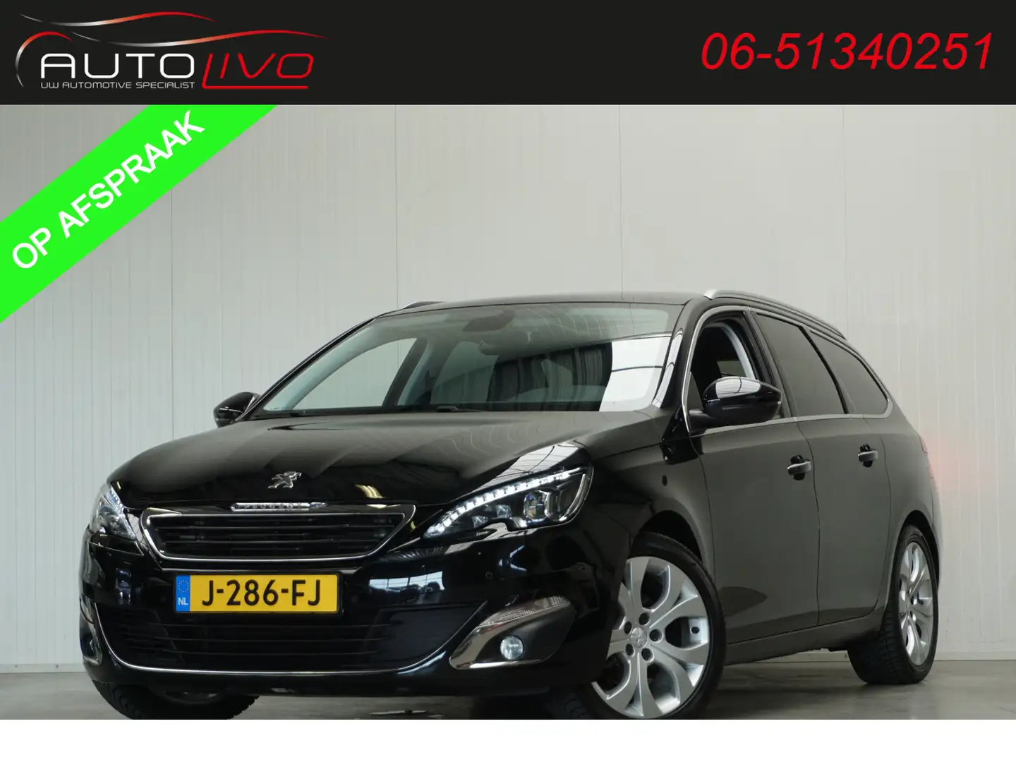 Peugeot 308 SW 1.2 e-THP Première 130 PK! PANO LED ALCANTARA C Zwart - 1