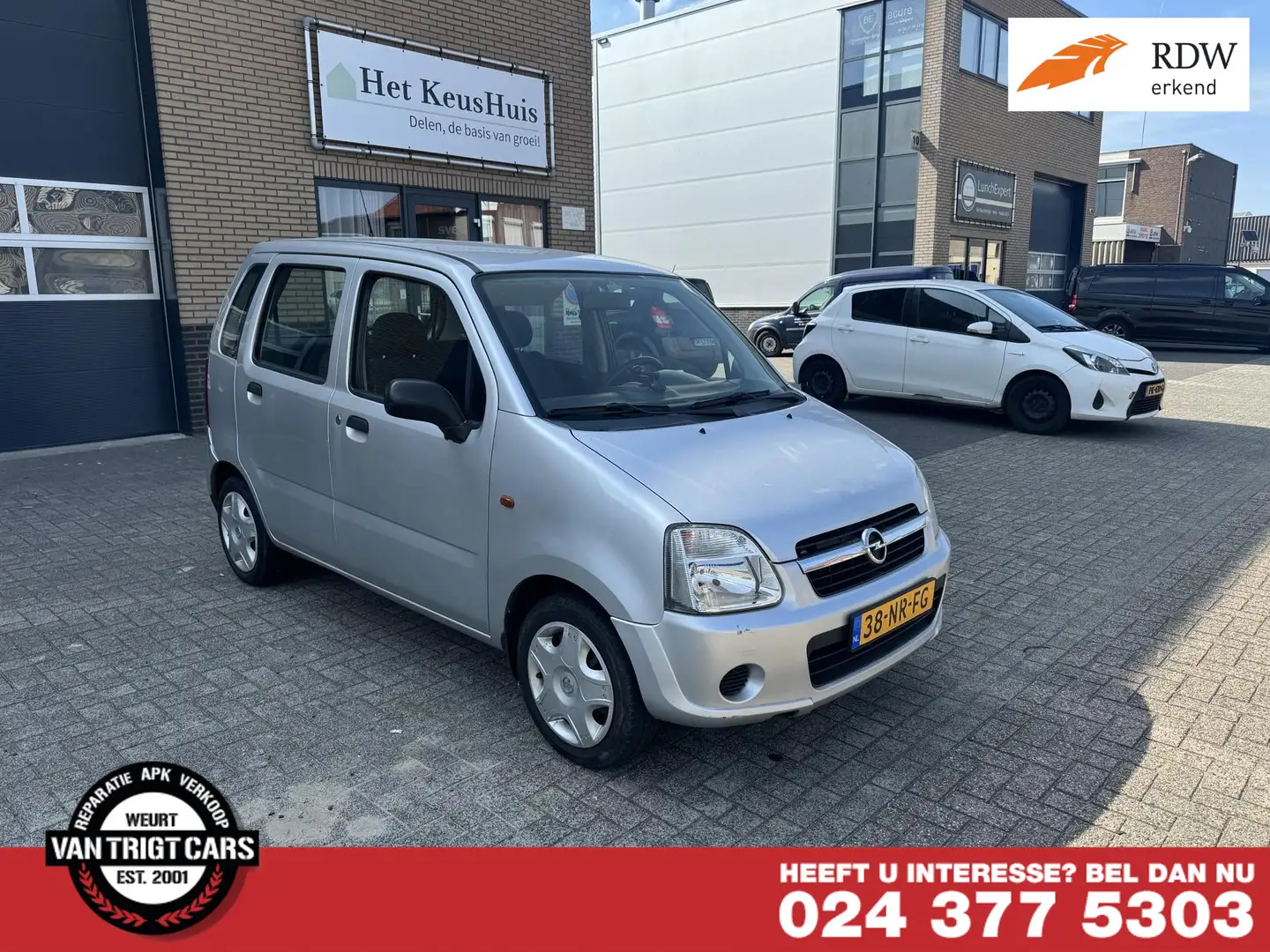 Opel Agila 1.2-16V Essentia Grijs - 1