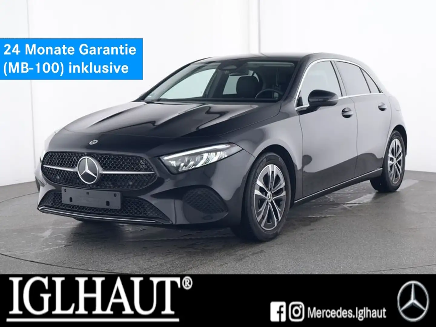 Mercedes-Benz A 180 PROGRESSIVE AHK KAMERA PDC LENKRADHEIZUNG Noir - 1