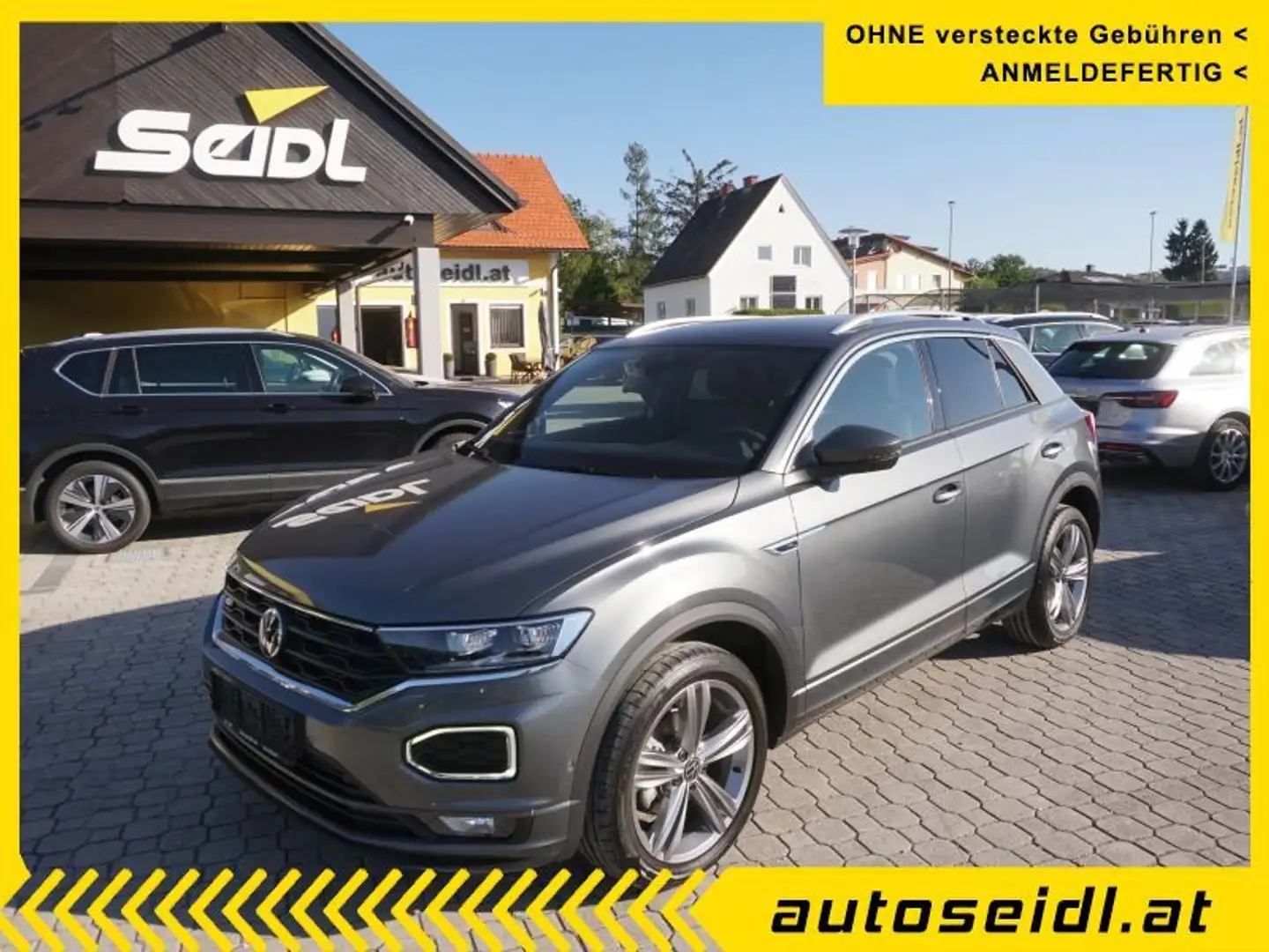 Volkswagen T-Roc 1,0 TSI Design *R-LINE INT+EXT+VIRTUAL* Grau - 1