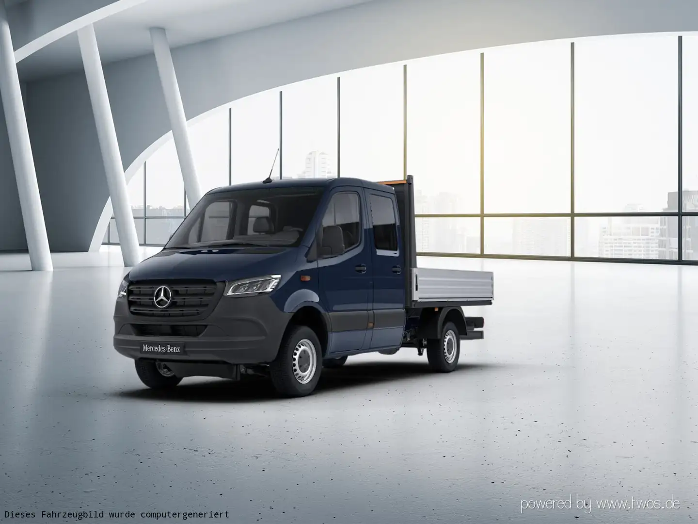 Mercedes-Benz Sprinter Sprinter 319 CDI Pritsche Standard Bleu - 2