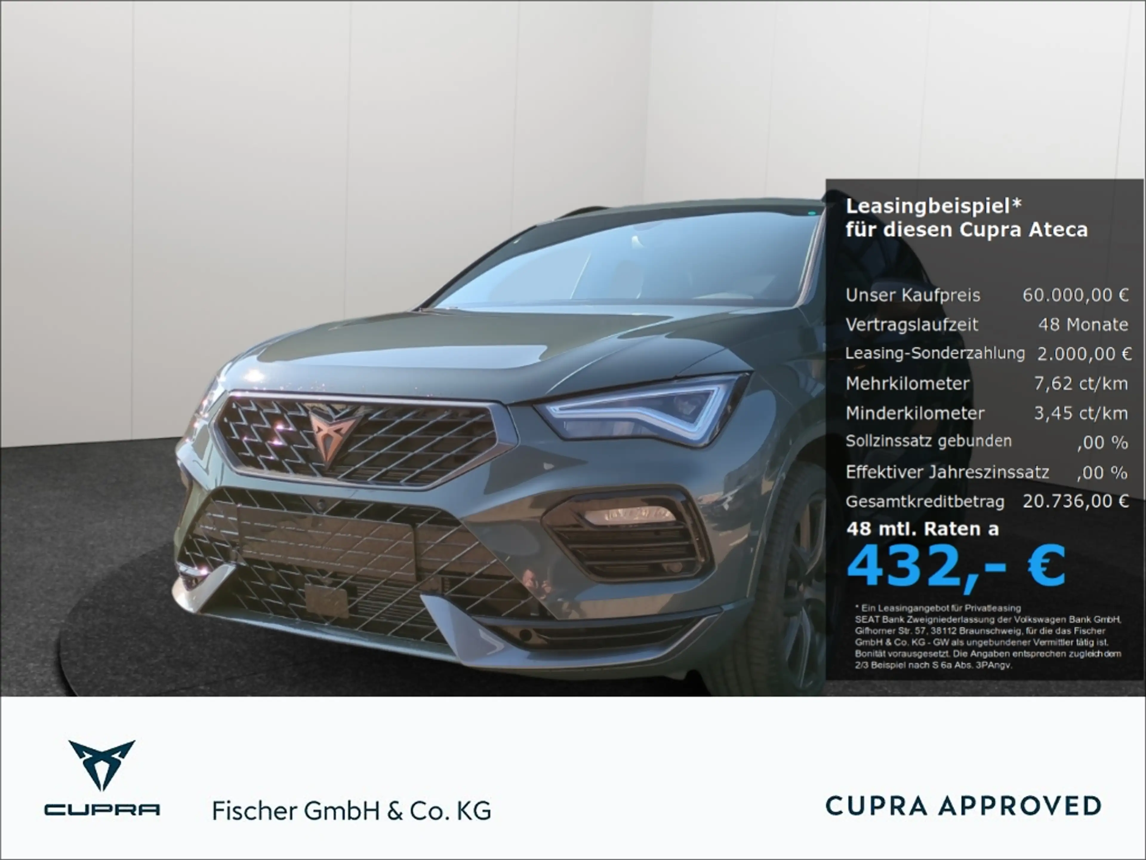 CUPRA Ateca VZ 4Drive AD AHK-klappbar Navi Digitales Cockpit M