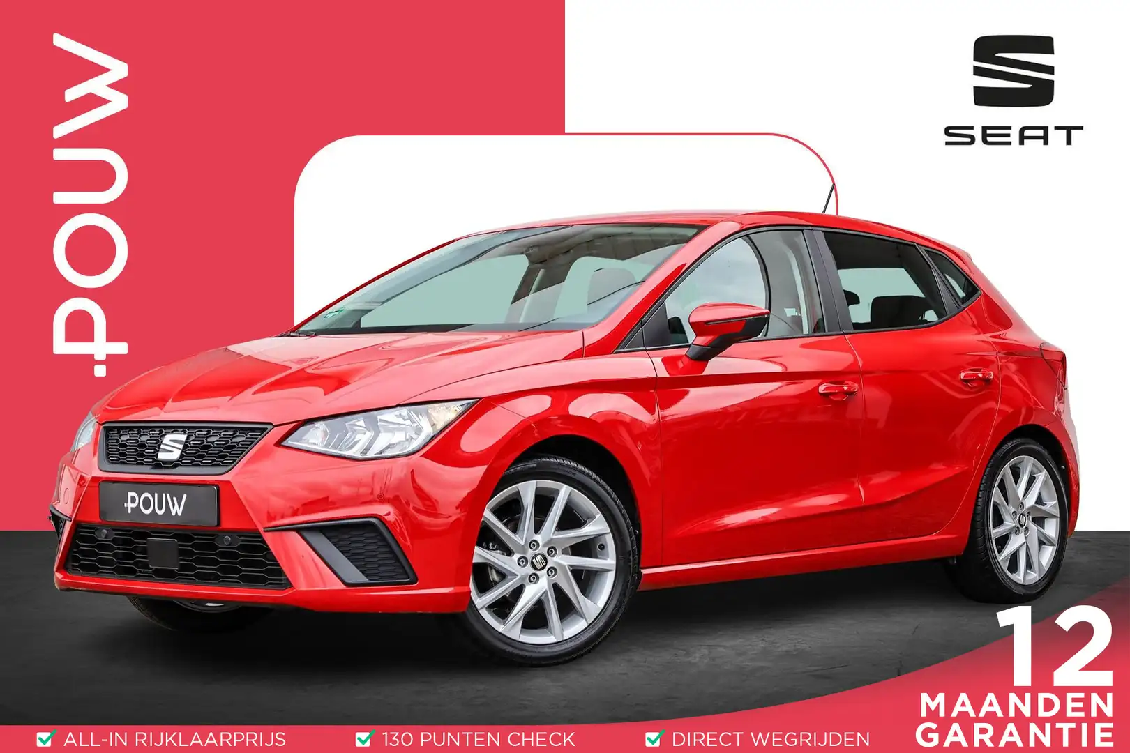SEAT Ibiza 1.0 TSI 95pk Style Business Intense | Parkeersenso Rood - 1