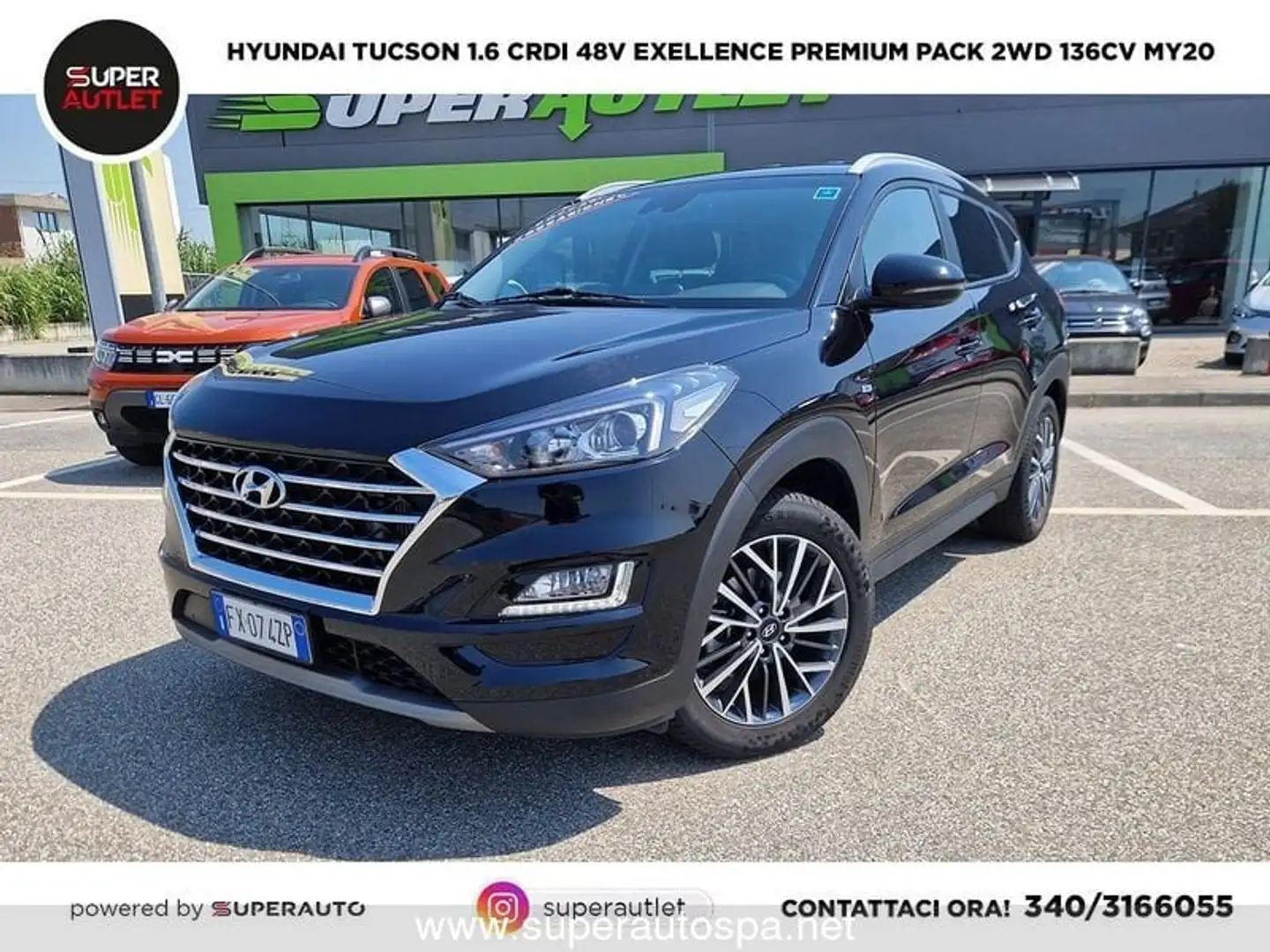 Hyundai TUCSON 1.6 CRDi 48V 136cv Exellence Premium Pack 2 Чорний - 1