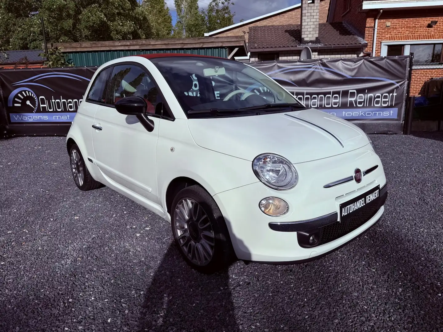 Fiat 500 500C 1.2 Lounge, Airco, Pdc, Leder + 12m Garantie Wit - 2