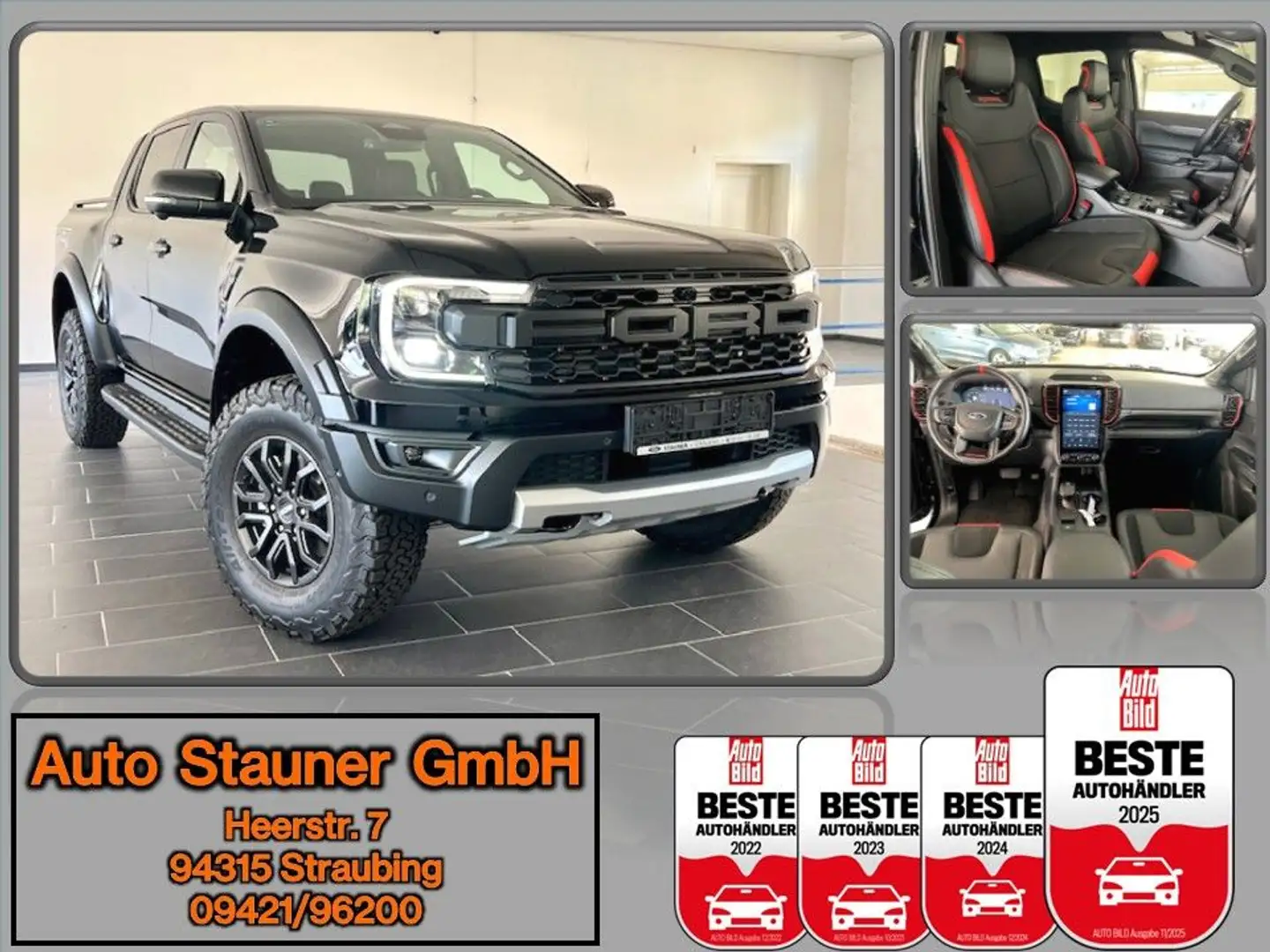 Ford Ranger Raptor Ranger Raptor 2.0 e-4WD DOKA/AHK/ACC/3,99% ZINS/ Noir - 1