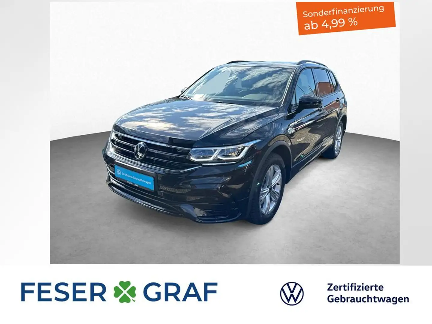 Volkswagen Tiguan Allspace R-Line 2.0 TDI 7-DSG 4MOTION PANO Schwarz - 1