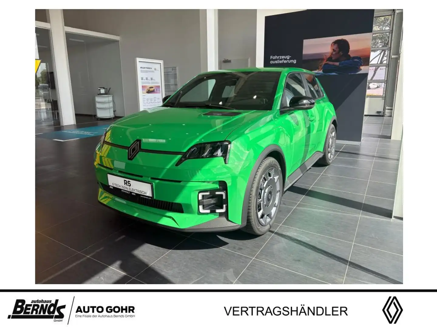 Renault R 5 E-Tech Evolution 120 Urban Range GJR SHZ KLIMA PDC Groen - 1