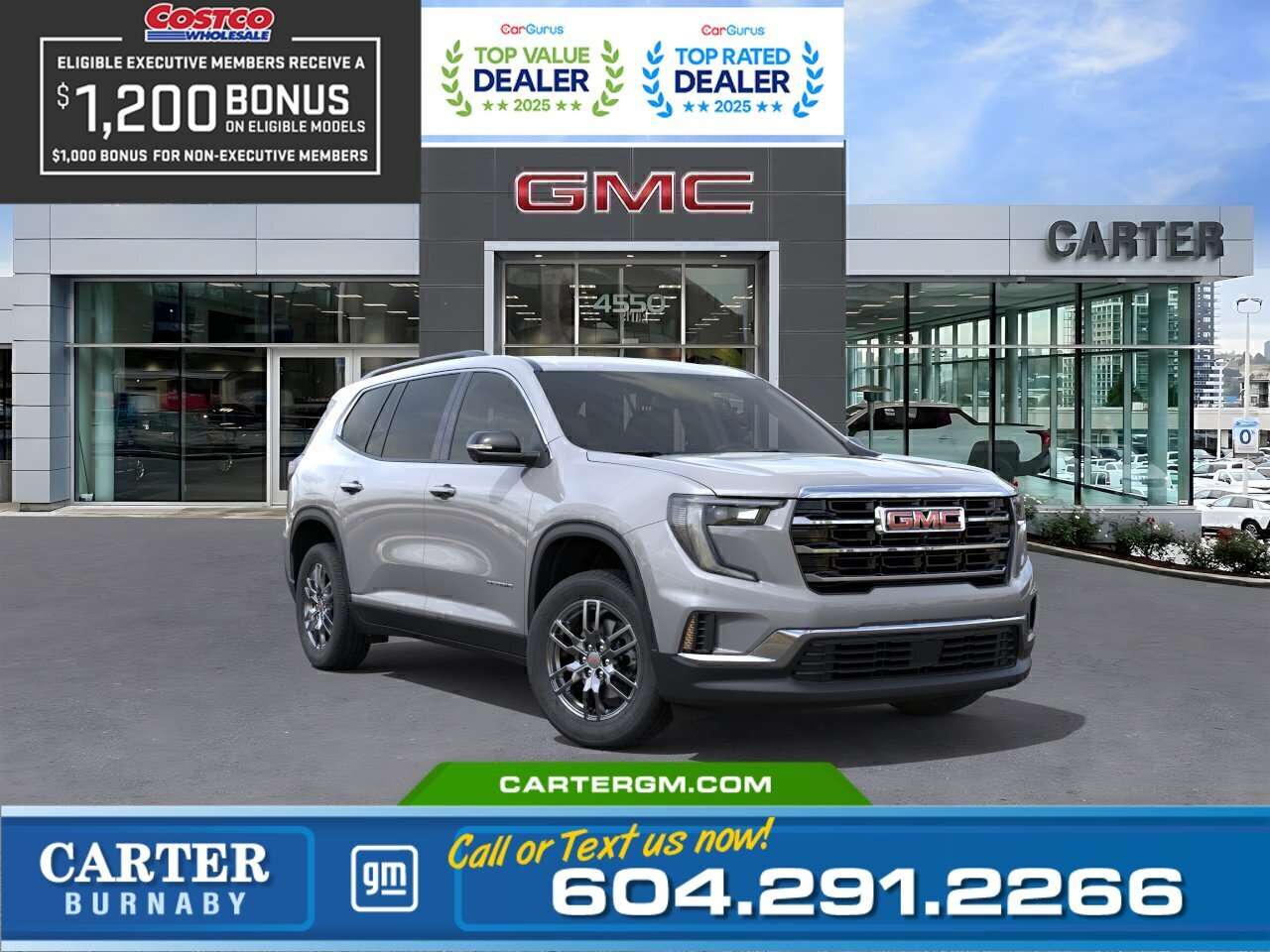 Gray 2026 GMC Acadia SUV / Crossover Four-Wheel Drive 8-Speed Automatic