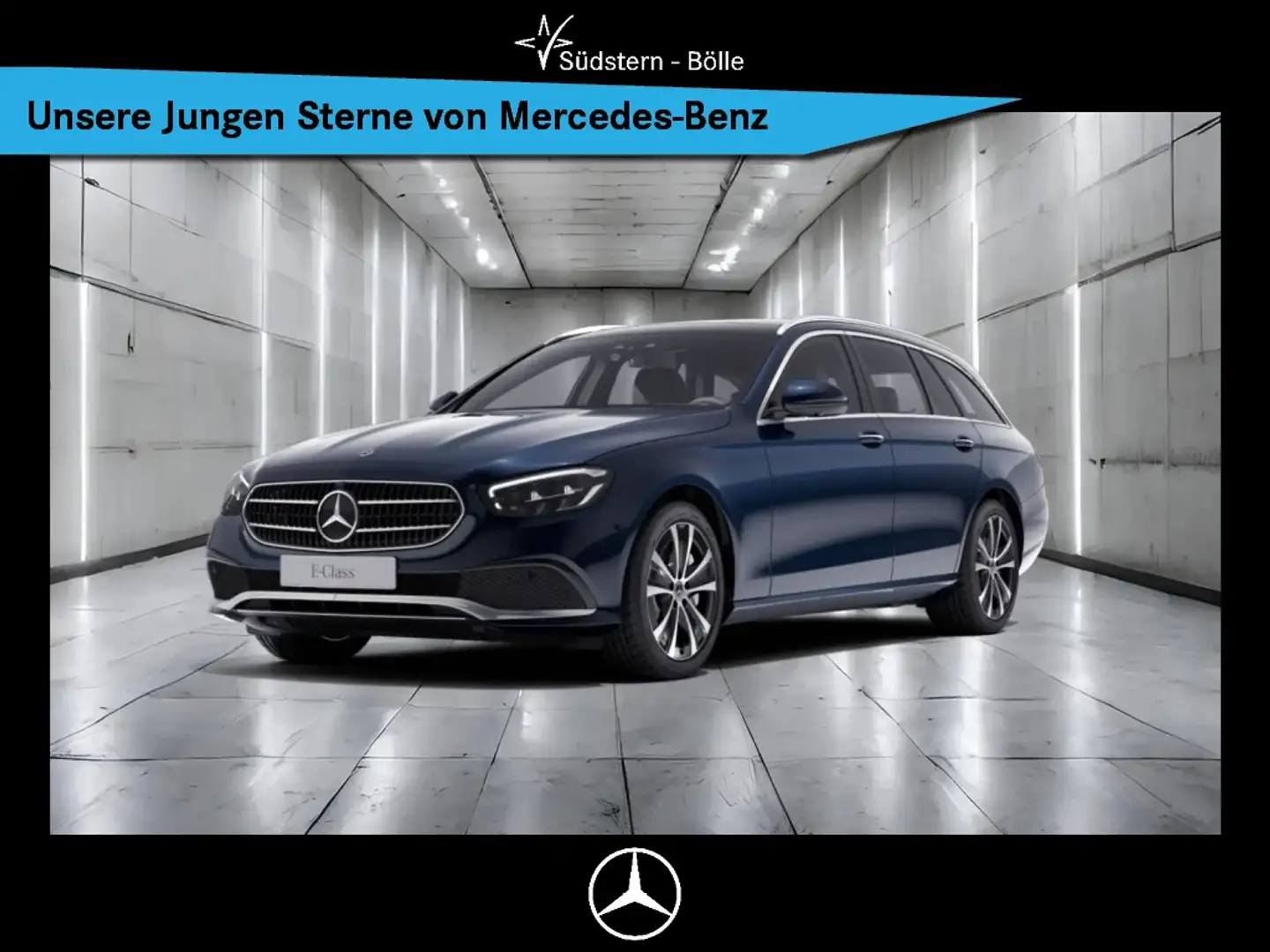 Mercedes-Benz E 300 de 4M T AVANTG.+PANO+HUD+DISTR.+BURM.+MEM. Blau - 1