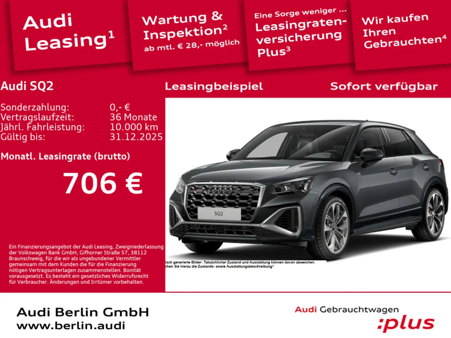 Audi SQ2 TFSI S tronic Grau - 1