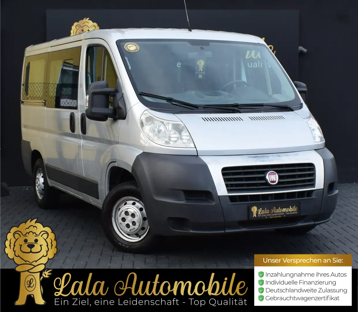 Fiat Ducato 2.3 JDT 9-SITZER CAMPER BLUETOOTH AHK Grau - 1