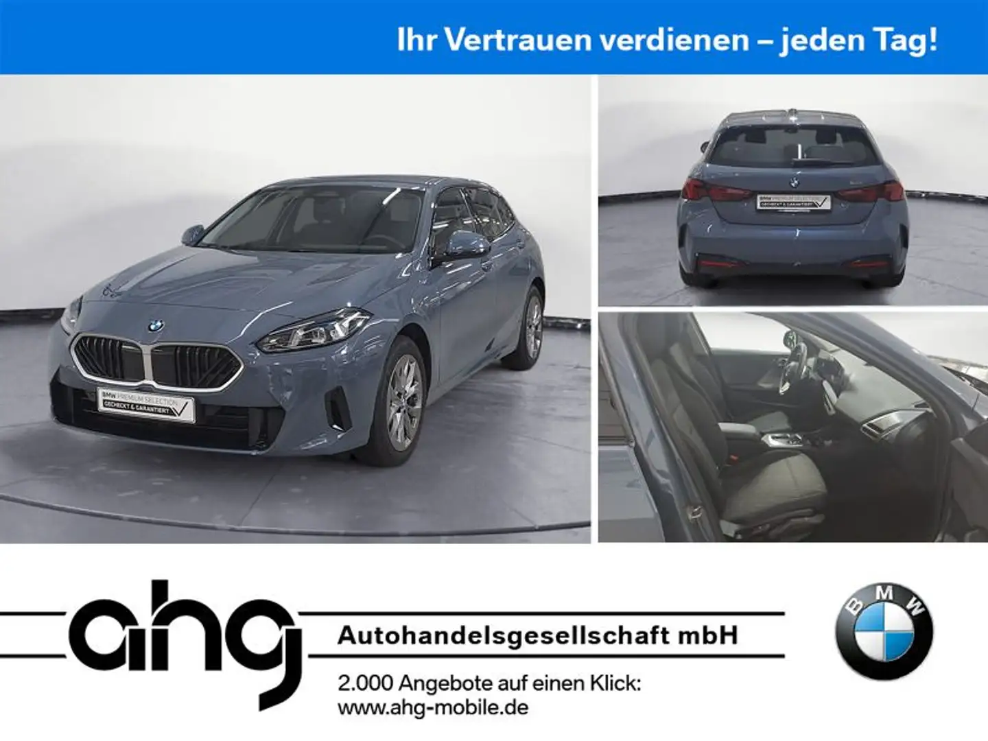 BMW 120 Steptronic Komfortzugang Grijs - 1