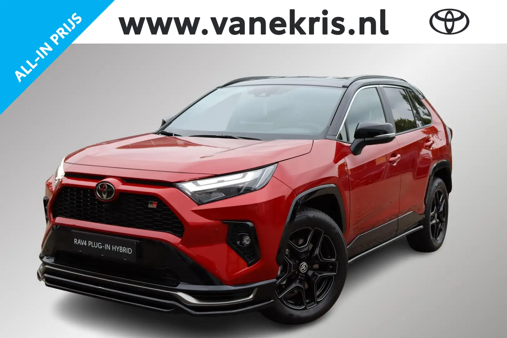 Toyota RAV 4 2.5 Plug-in Hybrid AWD GR SPORT, Nieuw!, GR Plus P Rood - 1