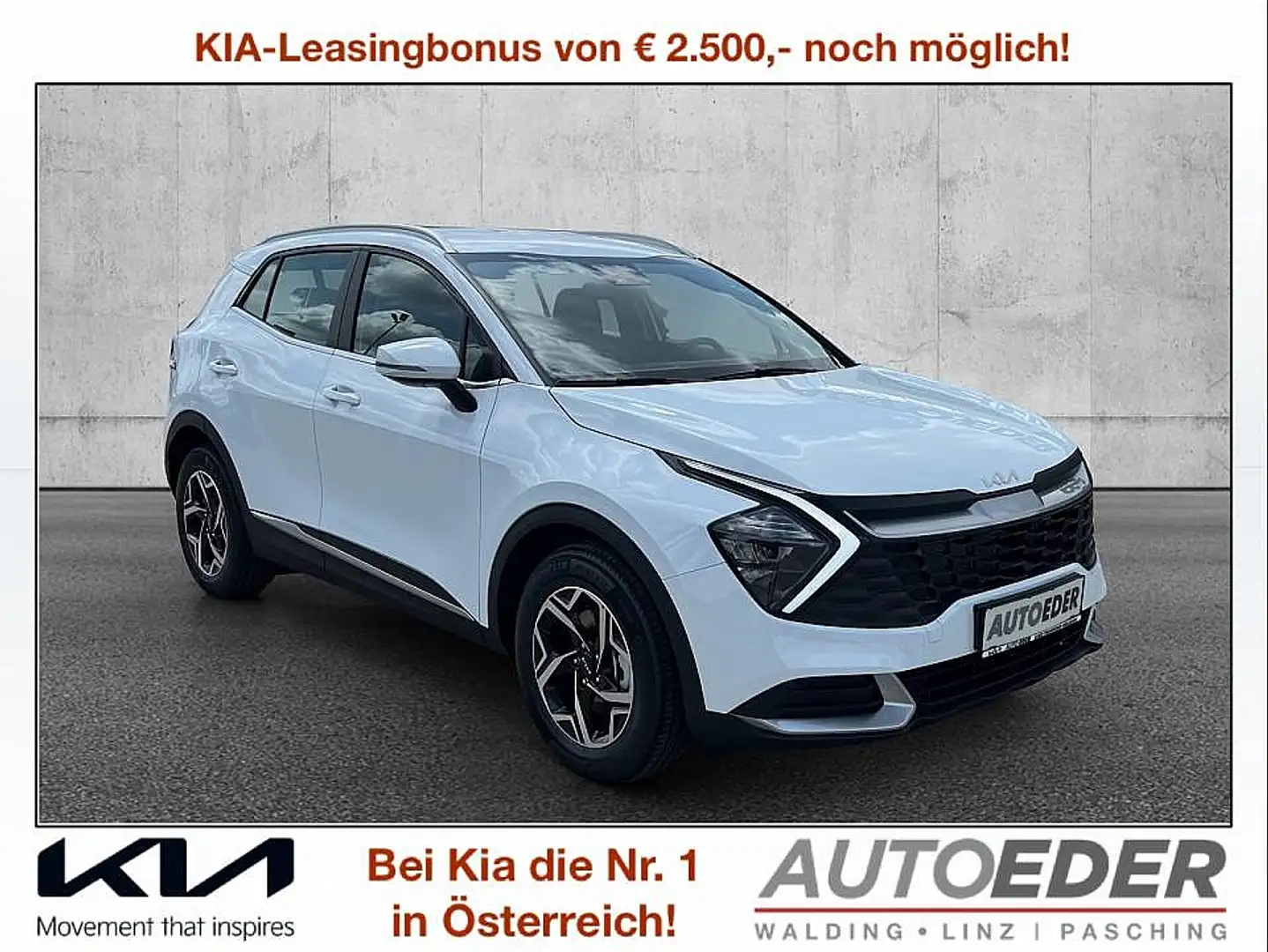 Kia Sportage 1,6 TGDI Titan Weiß - 1