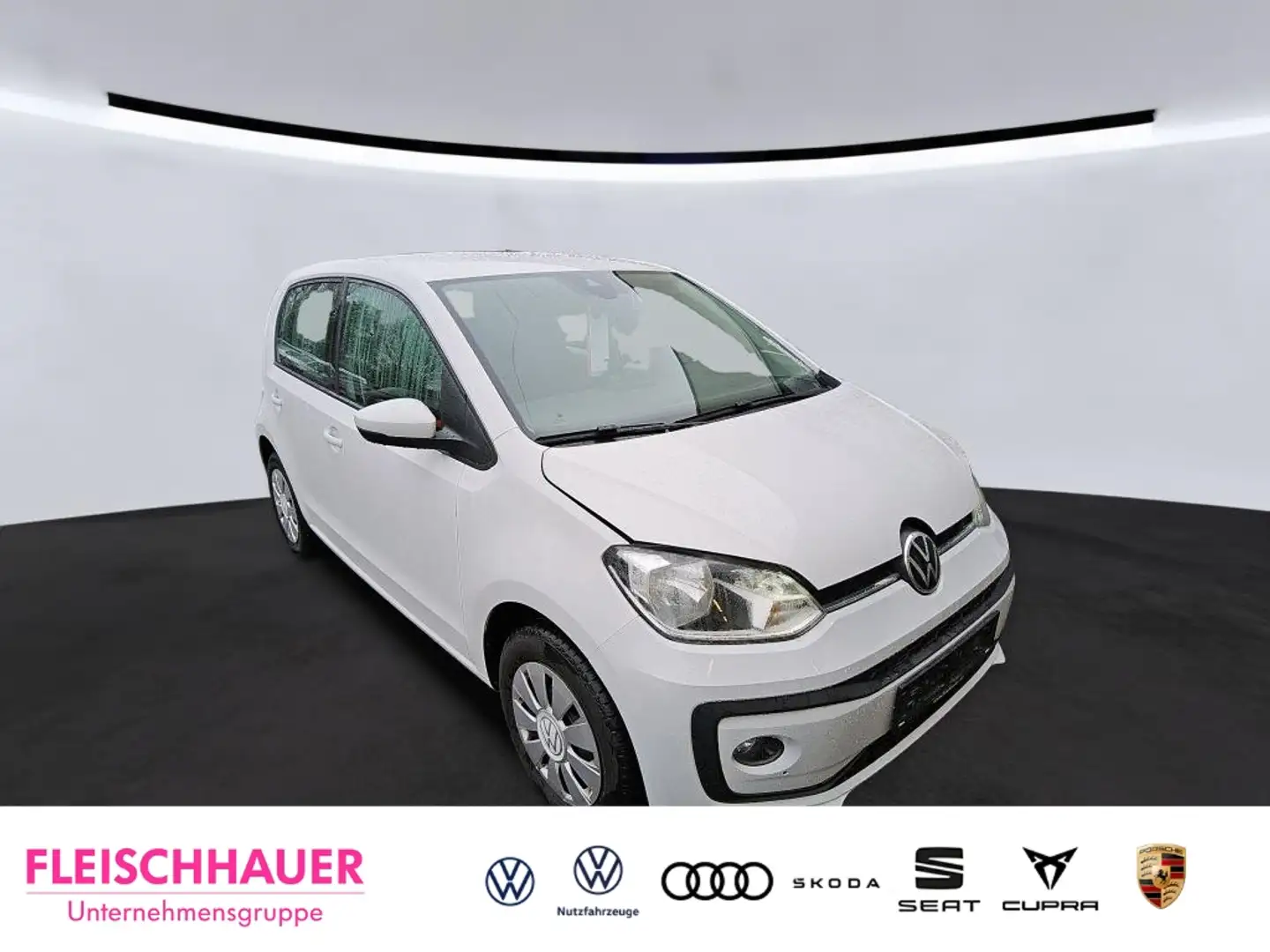 Volkswagen up! 1.0 Klimaautom DAB SHZ Rückfahrkam. Temp PDC Regen Weiß - 2