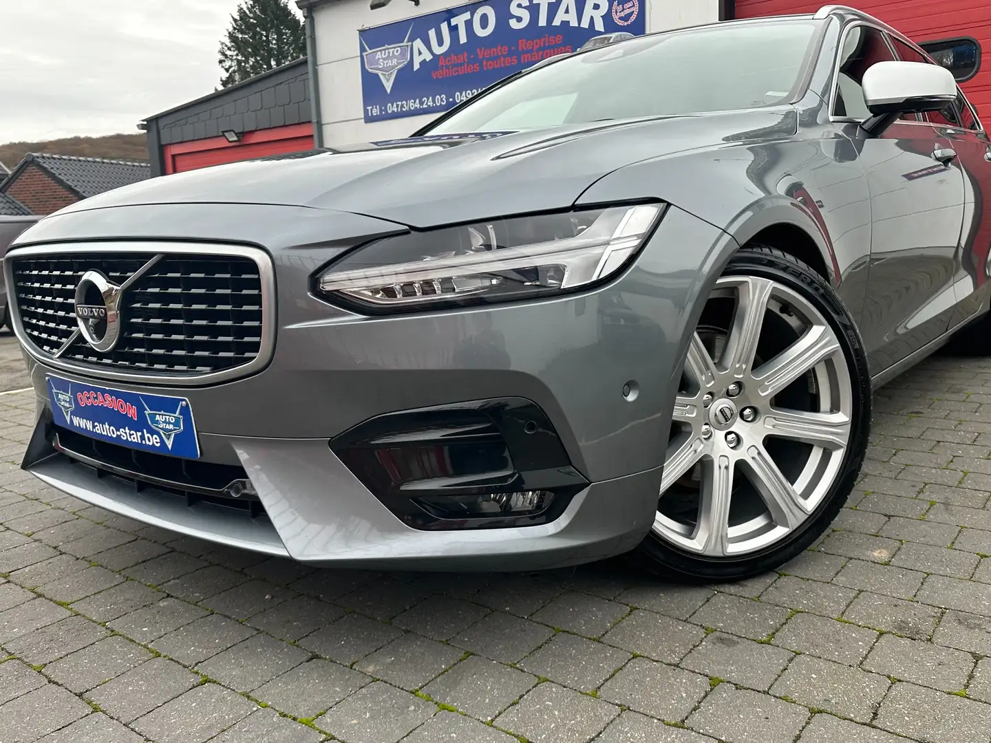 Volvo V90 2.0 D3 R-Design  camera toit+pano jantes 20 euro6b Grijs - 1