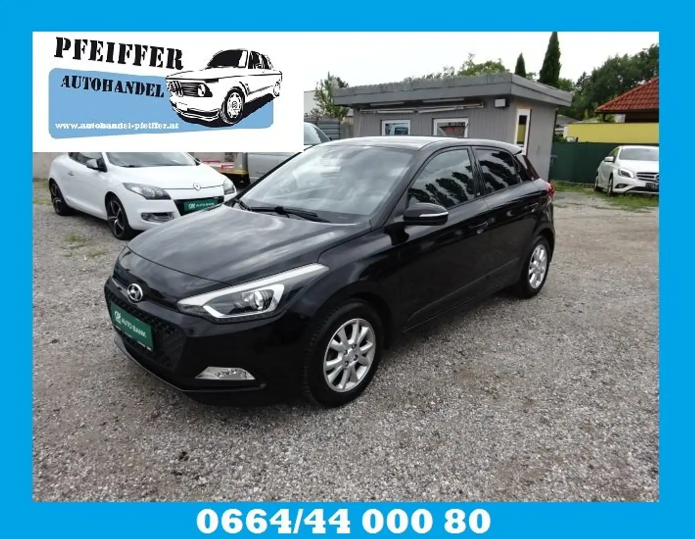 Hyundai i20 1,2 GO Benzin 84 PS Schwarz - 1
