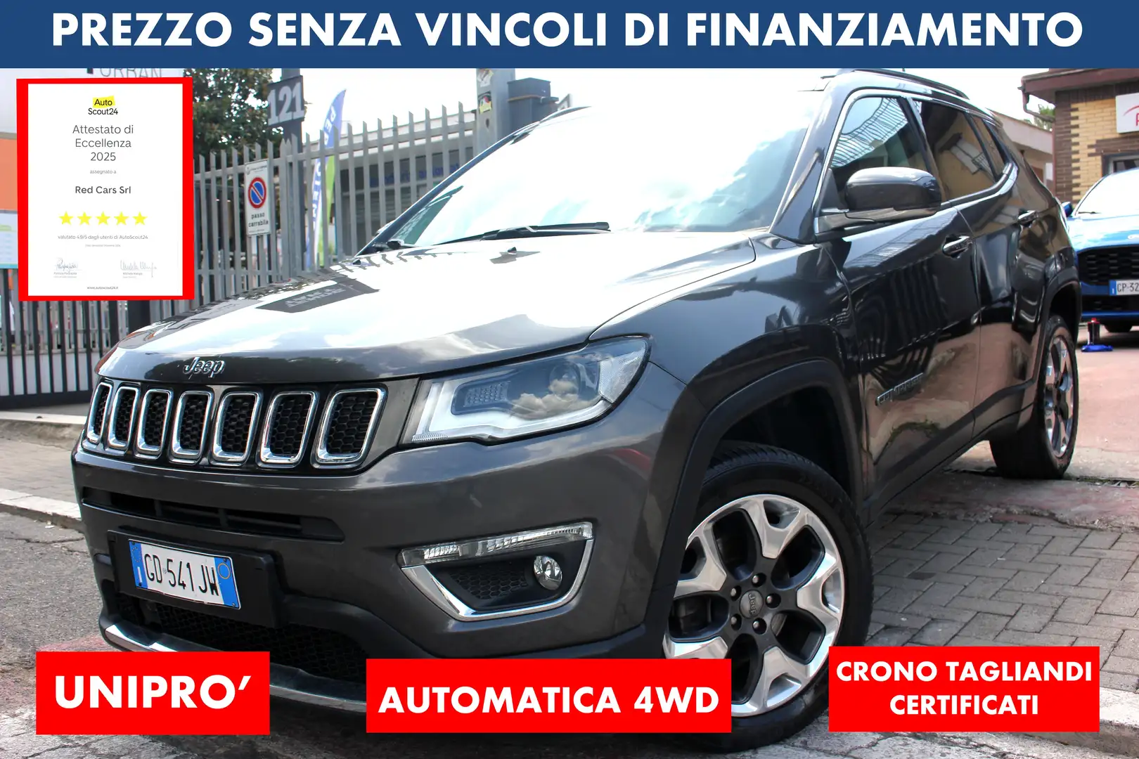 Jeep Compass 2.0 140 cv 4WD LIMITED *PREZZO VERO* UNIPRO' - 1