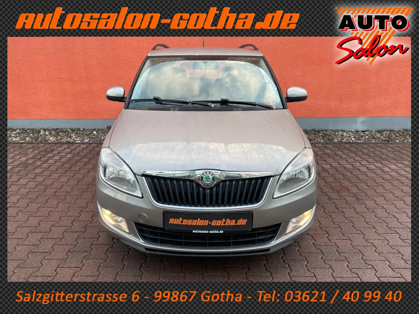 Skoda Fabia Combi 1.2TSI Ambiente KLIMA+AHK LMR TÜVneu Beige - 2