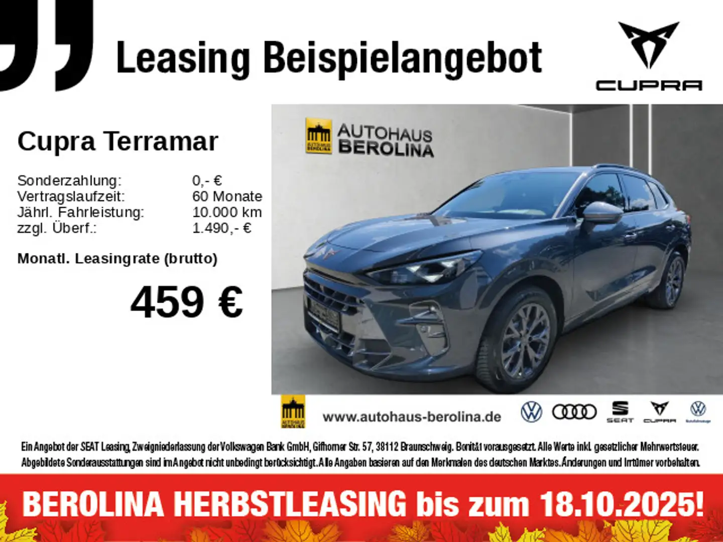 CUPRA Terramar 1.5 e-Hybrid VZ DSG *SENNHEISER*HuD* Grijs - 1
