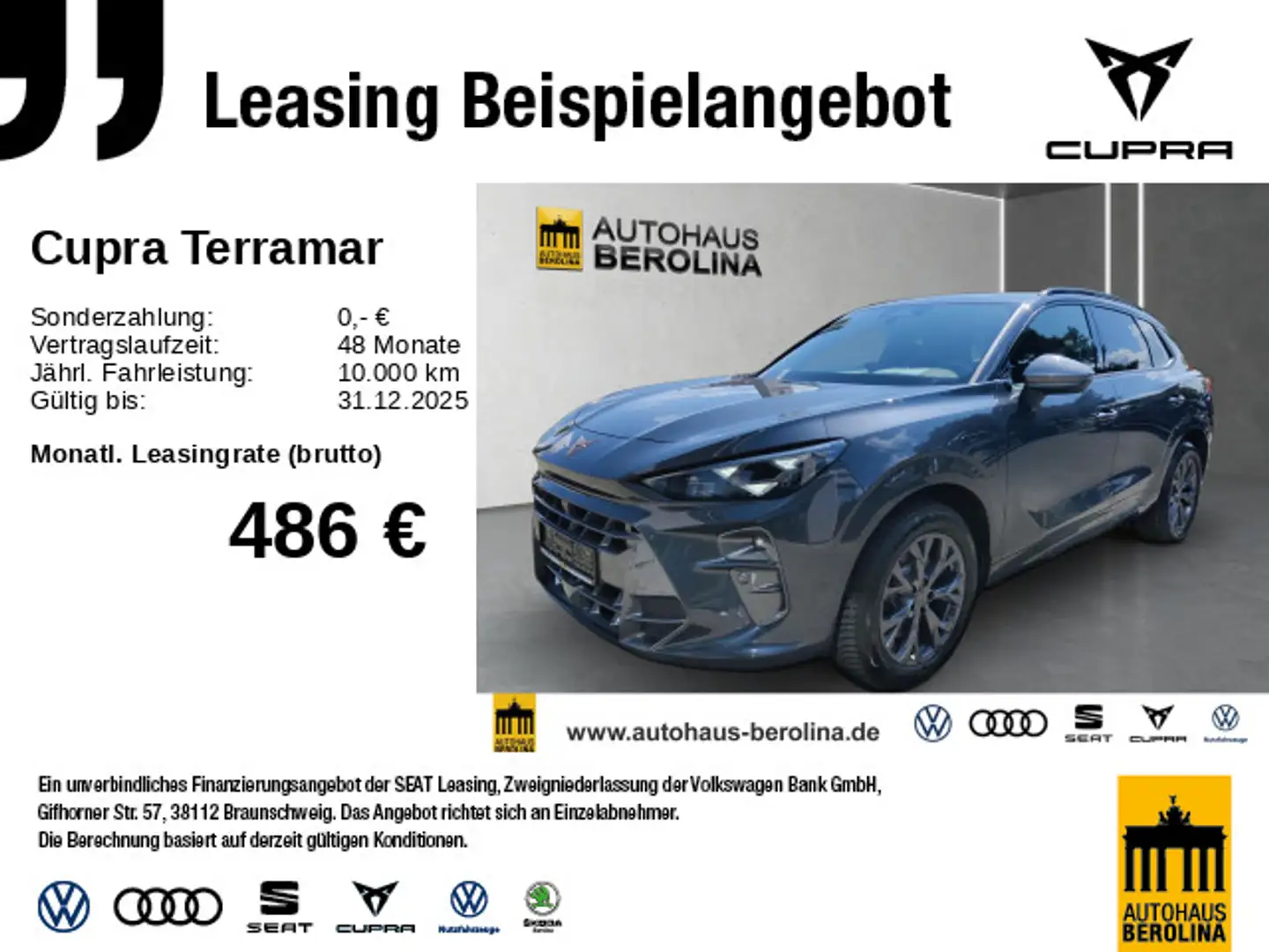 CUPRA Terramar 1.5 e-Hybrid VZ DSG *SENNHEISER*HuD* Grau - 1