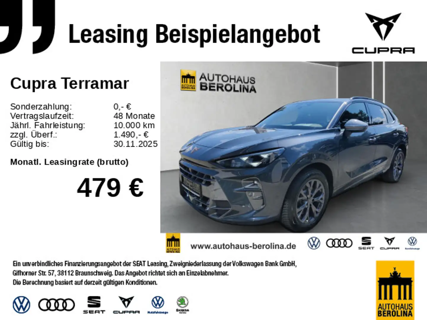 CUPRA Terramar 1.5 e-Hybrid VZ DSG *SENNHEISER*HuD* Grijs - 1