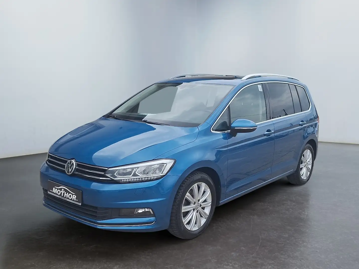 Volkswagen Touran Highline 2.0 TDI ACC Panoramadach ParkAss. Blau - 2