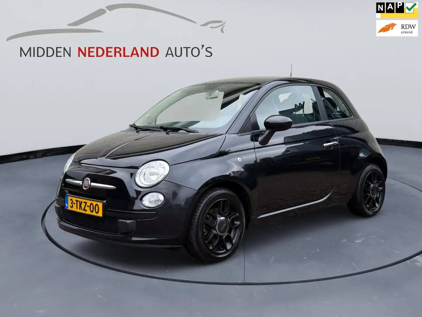 Fiat 500 * PARKEER SENSOREN * NIEUWE APK * NAP PAS * Noir - 1