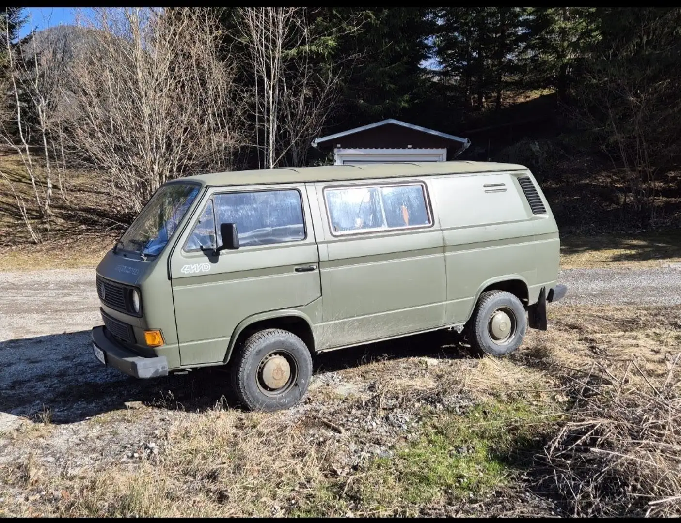 Volkswagen T3 synchro Kasten Funkwagen ÖBH Verde - 2