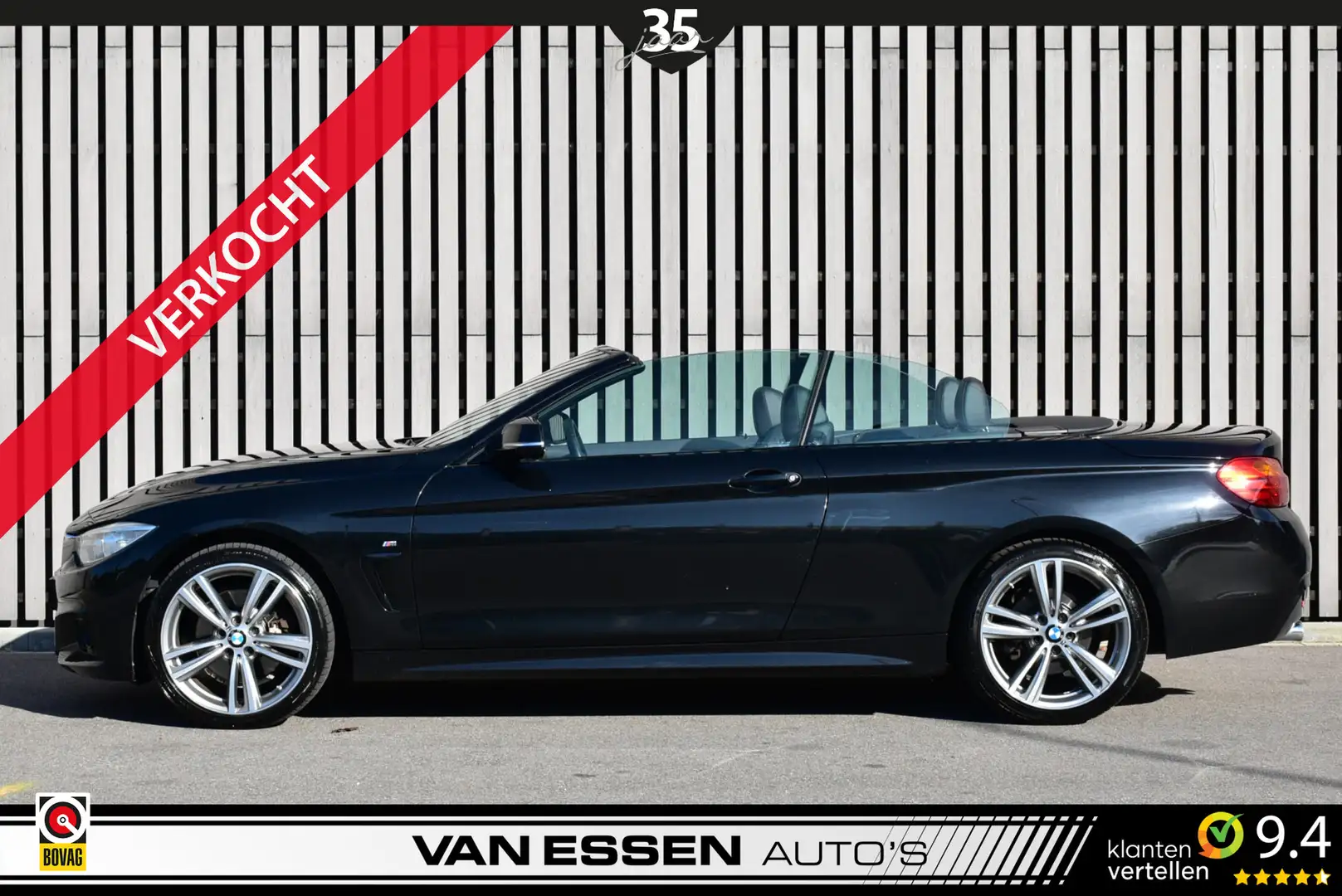 BMW 428 4-serie Cabrio 428i xDrive M Sport Leder Navi Stoe Noir - 2