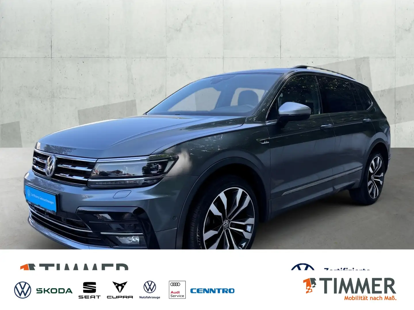 Volkswagen Tiguan Allspace 2.0 TDI DSG 4M HIGHLINE R-LINE *7-SITZ *DYNAUDIO Grau - 1