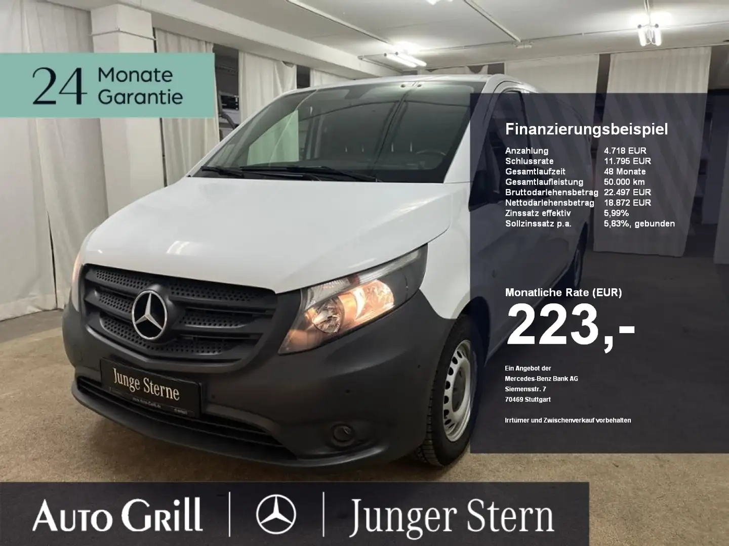 Mercedes-Benz Vito 114 CDI Kasten Extralang Sortimo-Regale Bianco - 1