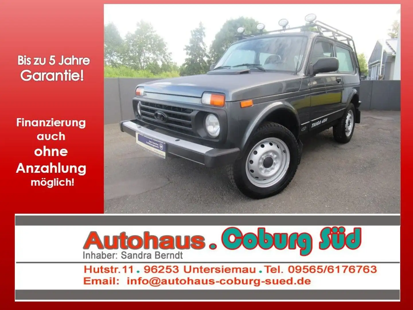 Lada Niva TAIGA 4x4 AHK RADIO DACHTRÄGER LED 1.HAND Grau - 1