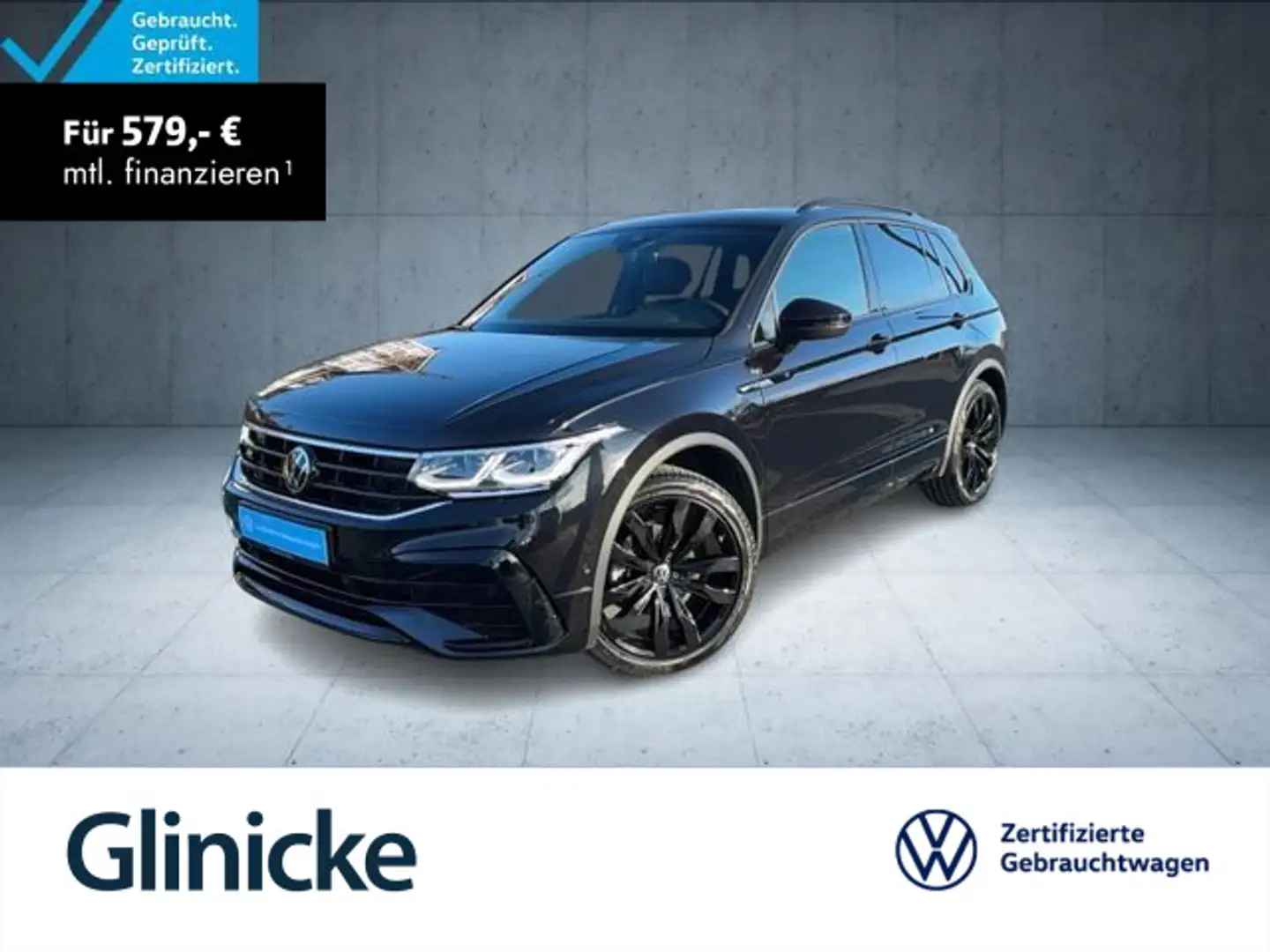 Volkswagen Tiguan R-Line 2.0 TDI DSG StHz/AHK/Pano/DCC/Nav/ Schwarz - 1