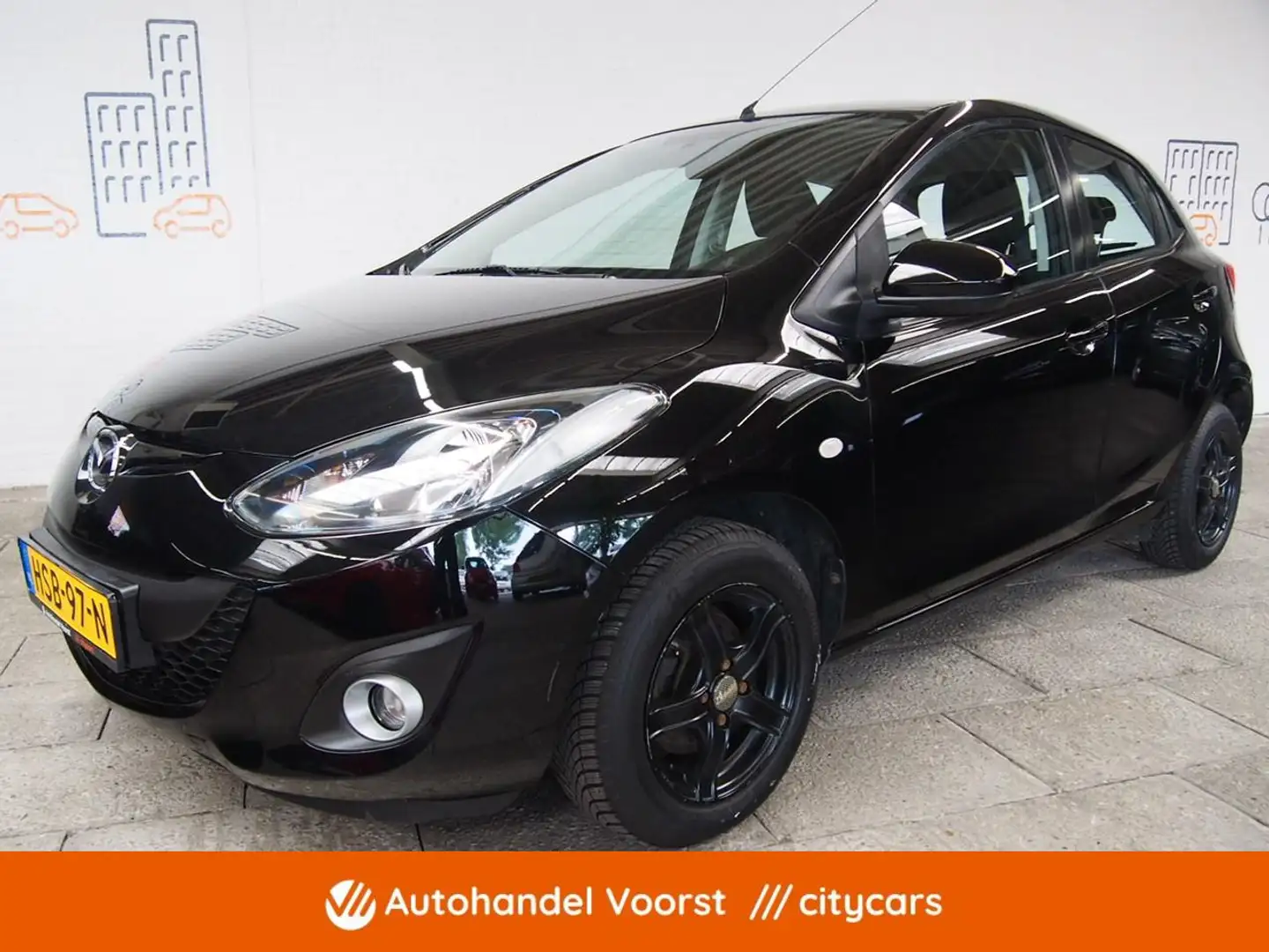 Mazda 2 1.3 TS (APK:Nieuw) Incl.Garantie Zwart - 1