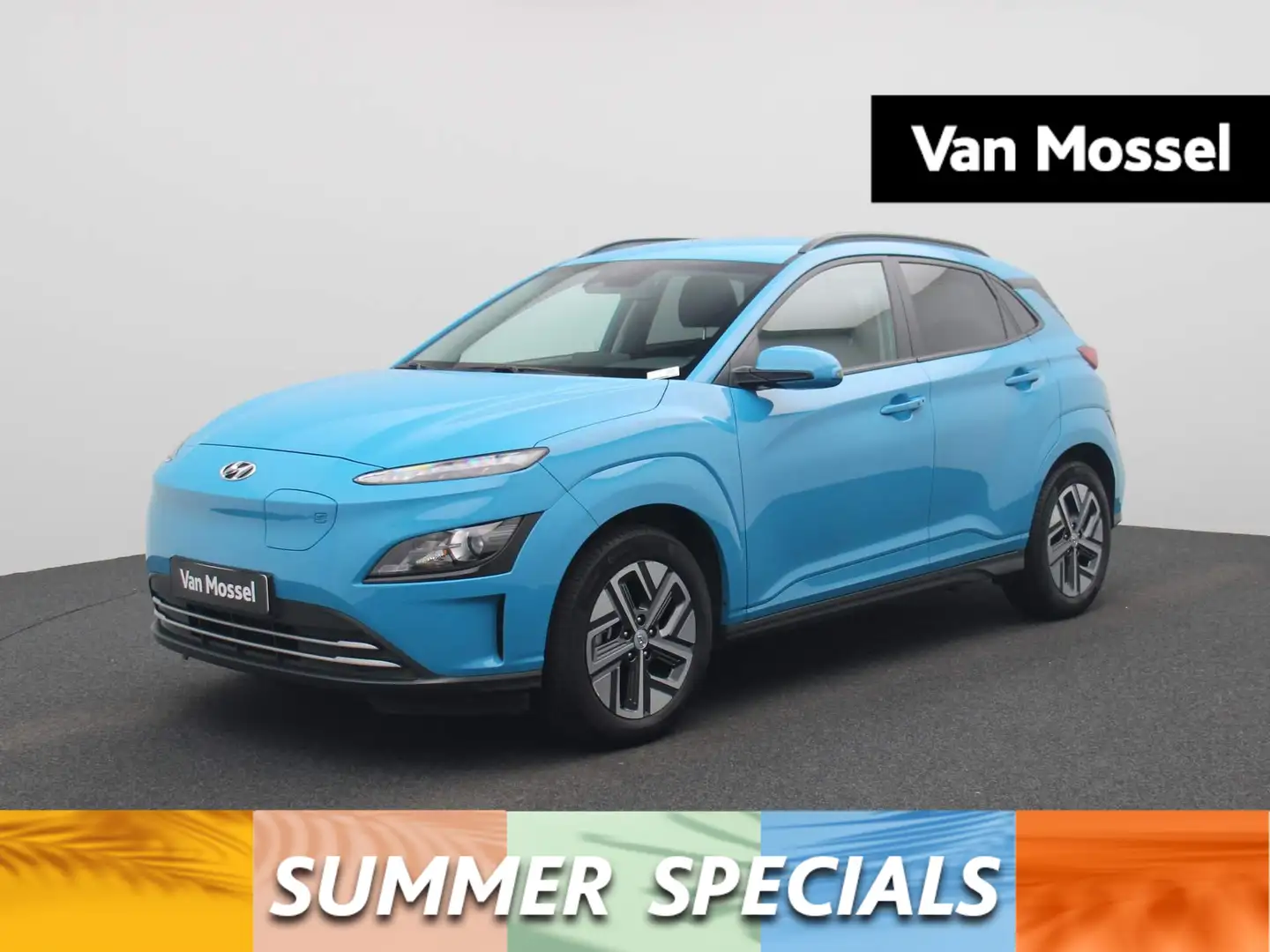 Hyundai KONA EV Comfort 39 kWh | ECC | Navi | LMV | PDC | Cam | Blauw - 1