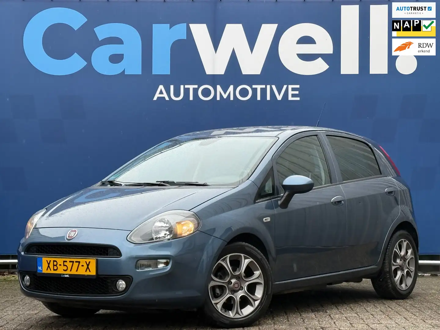 Fiat Punto Evo 0.9 TwinAir Sempre 2e Eigenaar,Trekhaak,Climate,Cr Azul - 1
