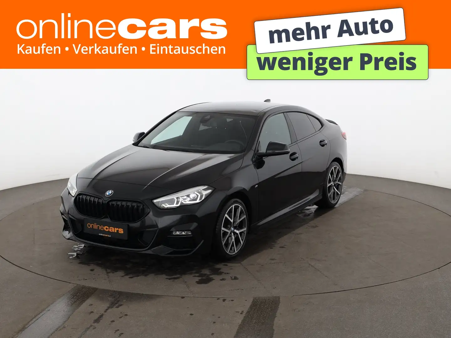 BMW 216 d Gran Coupe M-Sport Aut LED NAVI LEDER R-CAM Schwarz - 1