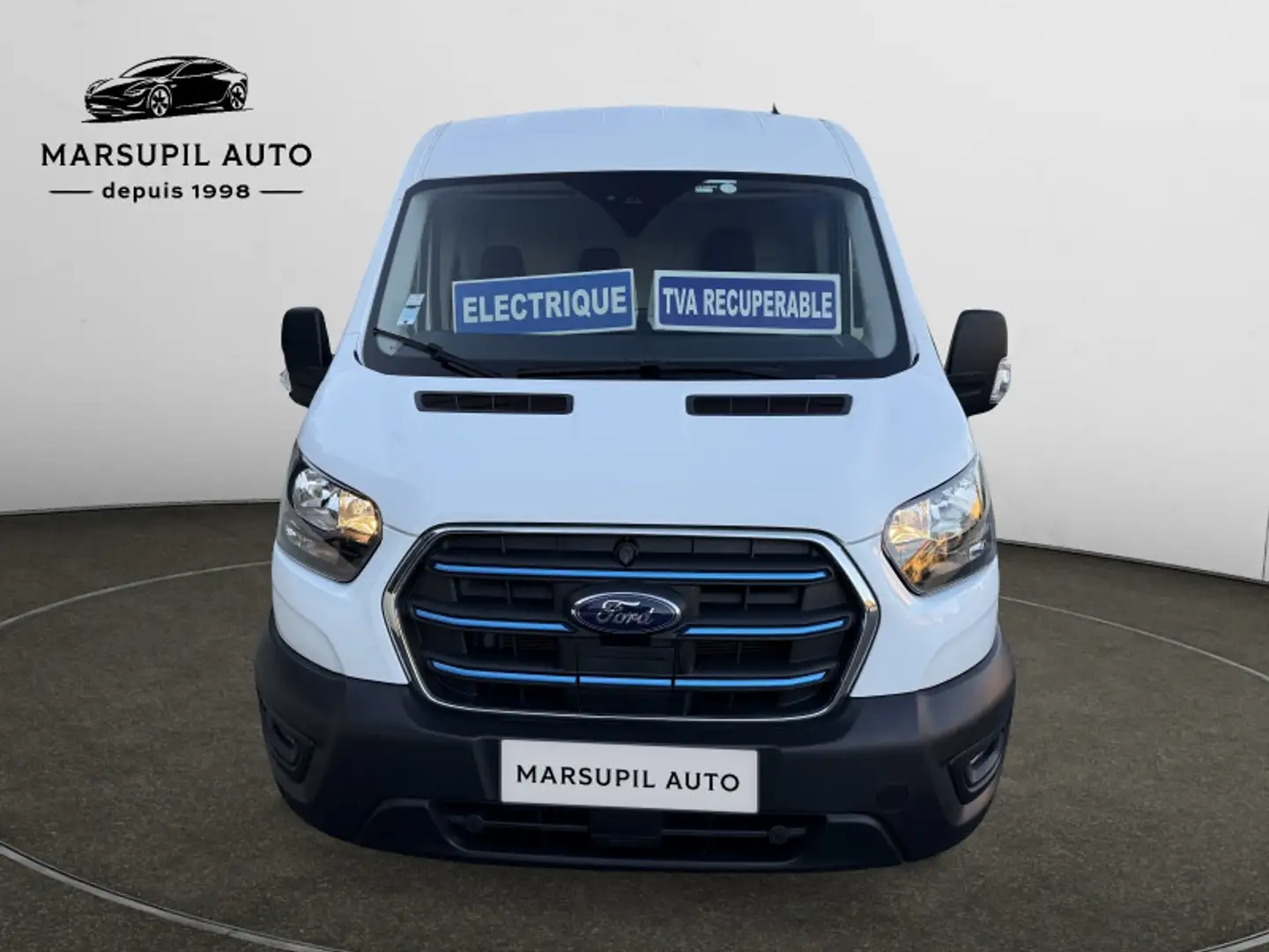 Ford Transit PE 350 L2H2 198 KW BATTERIE 75/68 KWH TREND BUSINESS Blanc - 2