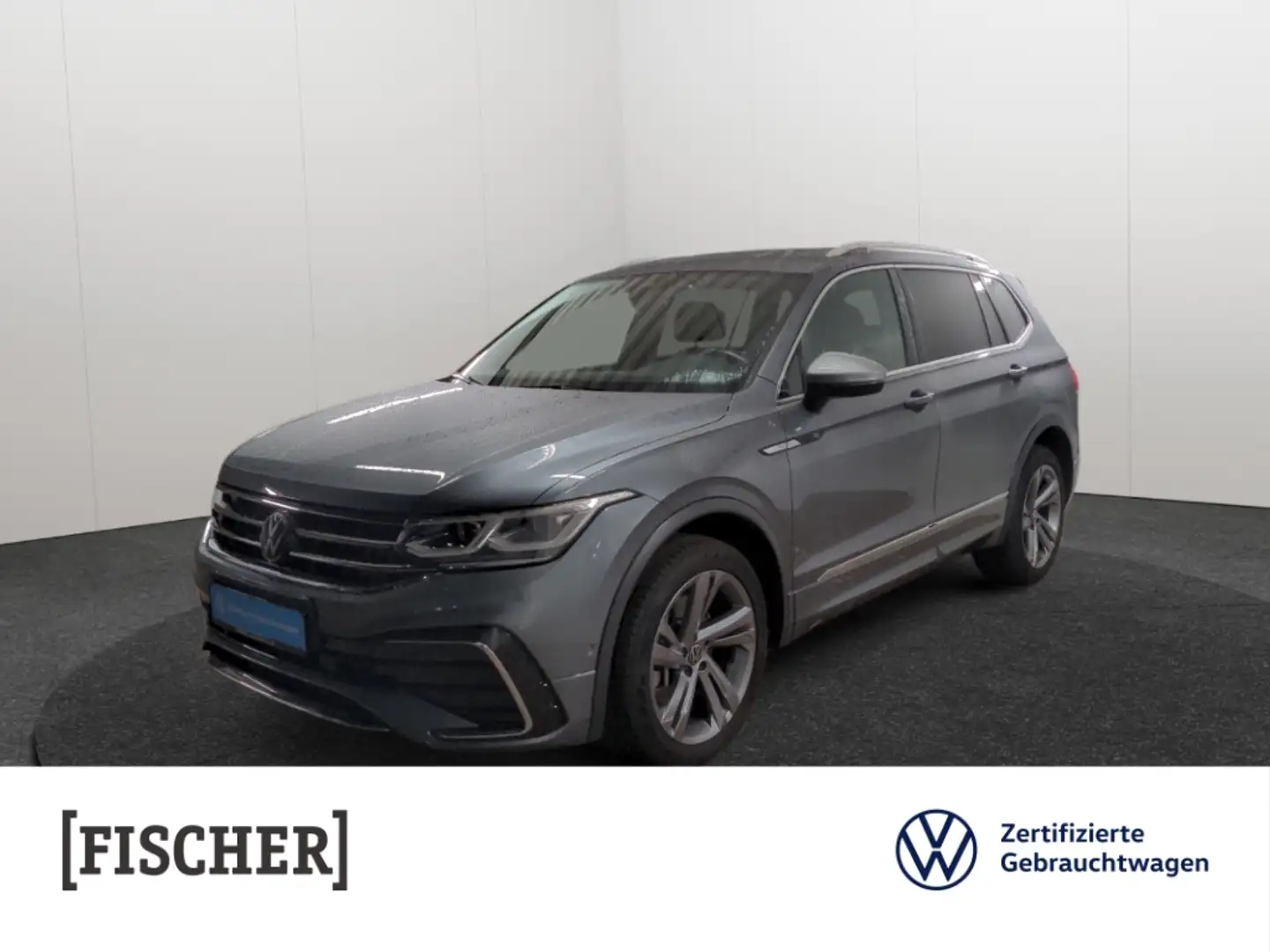 Volkswagen Tiguan Allspace 2.0TDI 4Motion DSG R-Line Matrix AHK Navi 360° ACC Grau - 1