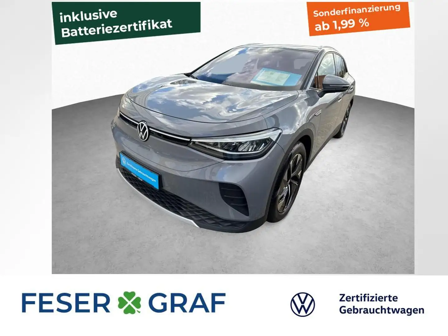 Volkswagen ID.4 Pure 1-Gang-Automatik AMBIENTE LED PDC ACC Gris - 1