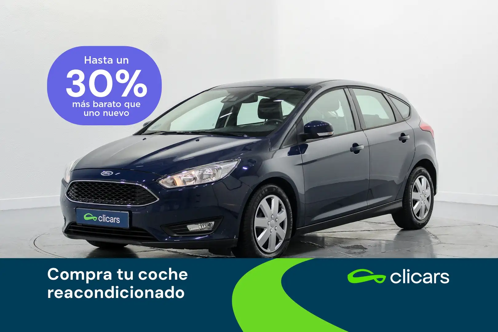 Ford Focus 1.0 Ecoboost Auto-S&S Trend+ 125 Azul - 1