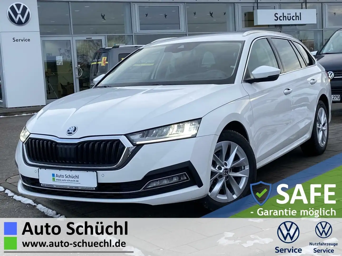 Skoda Octavia Combi 2.0 TDI DSG Style HEAD-UP+AHK+SMAR Weiß - 1