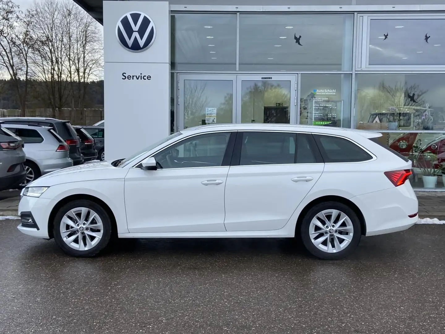 Skoda Octavia Combi 2.0 TDI DSG Style HEAD-UP+AHK+SMAR Weiß - 2