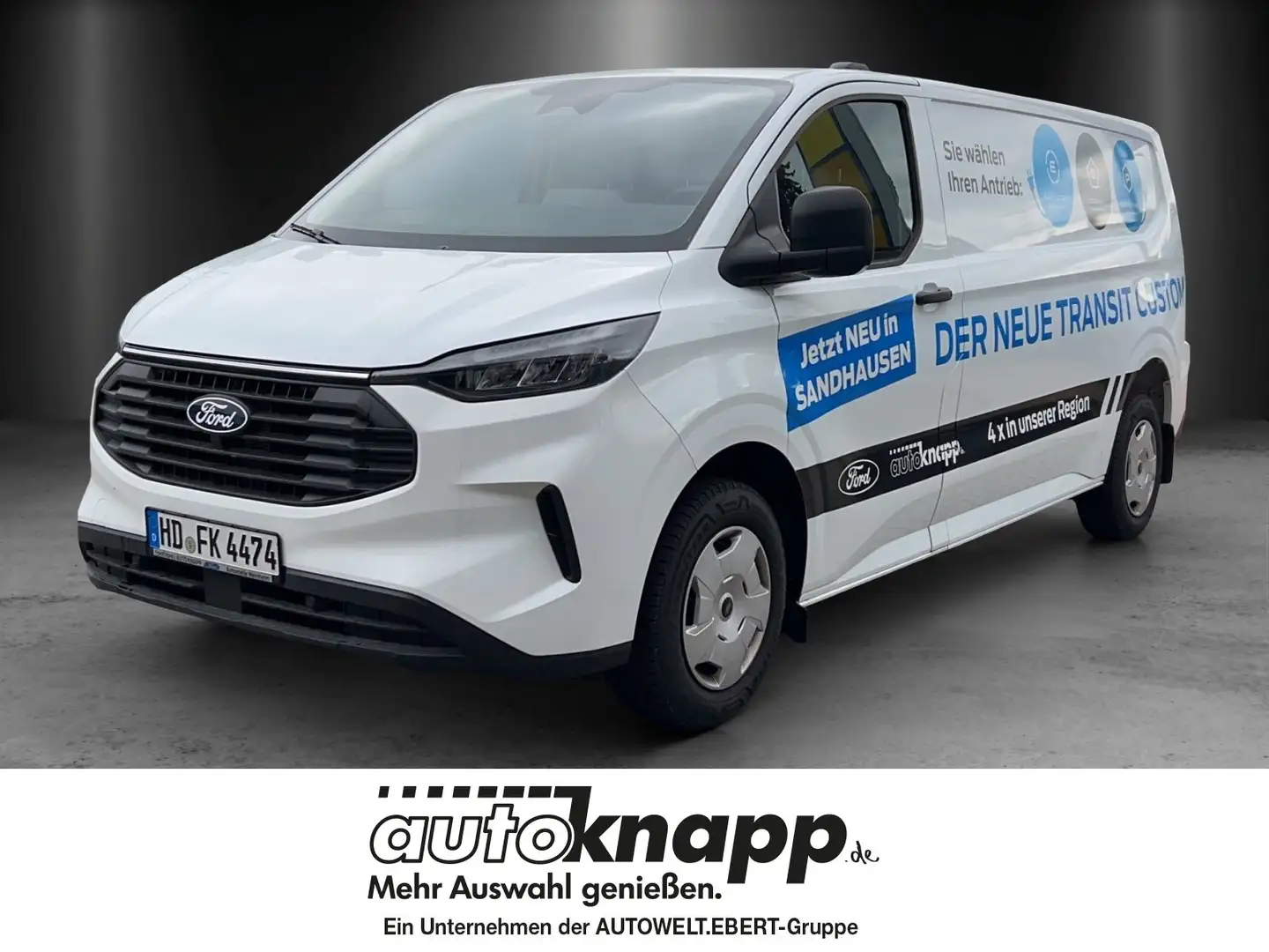 Ford Transit Custom 320 L2 Trend LED Navi GJR AHK Blanc - 1